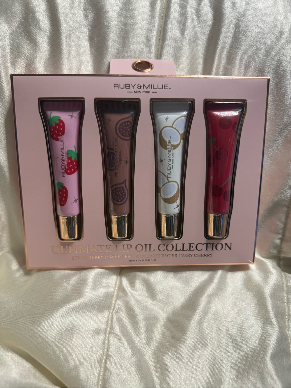 Ruby & Millie Ultimate Lip Oil Collection - Pink, Brown, White, Red